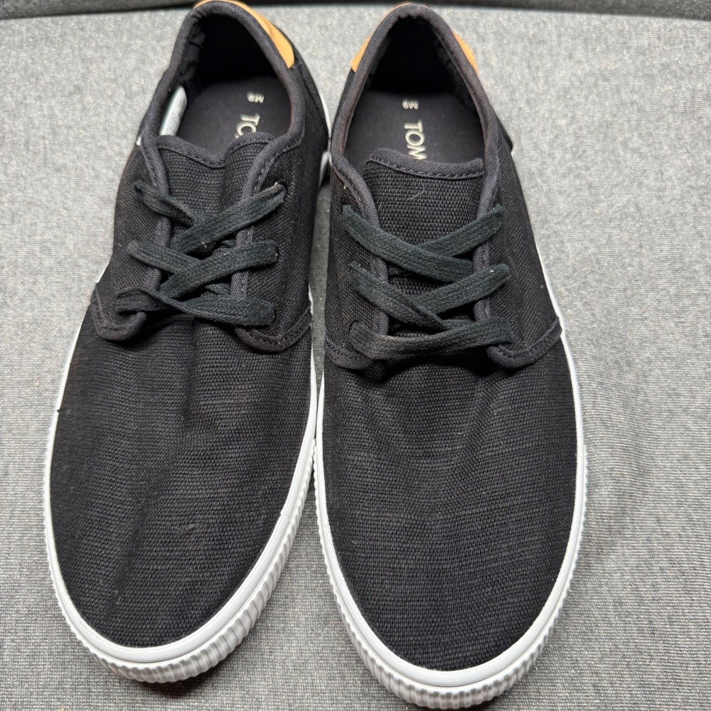 Casual Sneaker Canvas Walking Black‎ Toms 9 - Picture 2 of 6